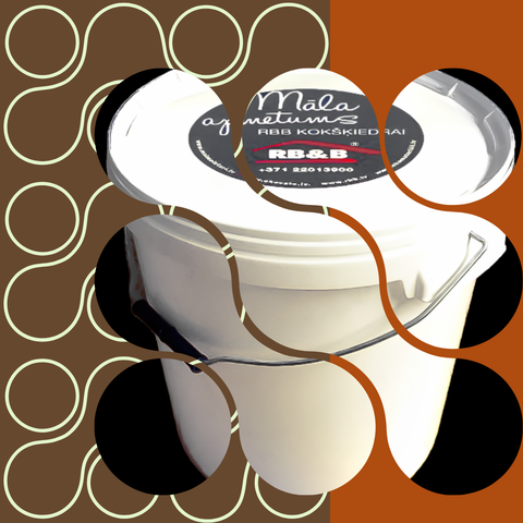 Māls - PAMATKĀRTAS apmetuma sausais maisījums (dabīgi brūns) 30kg/20l spainis (3-4m2)